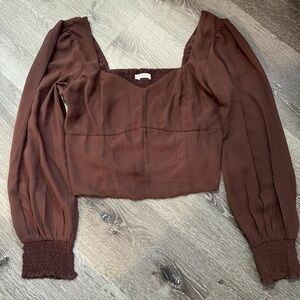 Crop top blouse